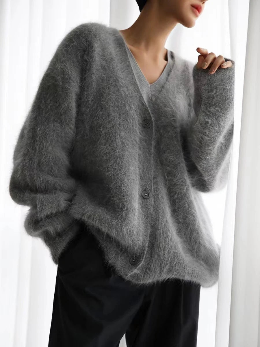 Gilet oversize en mohair Mila