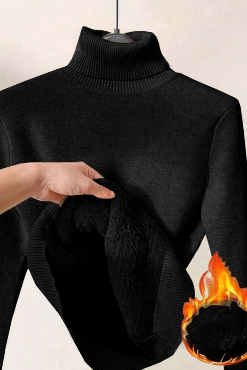 Manon™ | Pull à col roulé doublé chaud