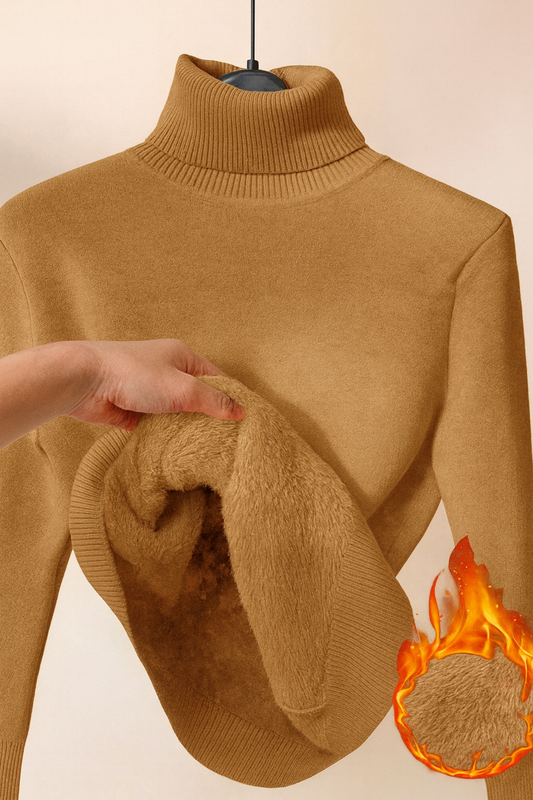Manon™ | Pull à col roulé doublé chaud
