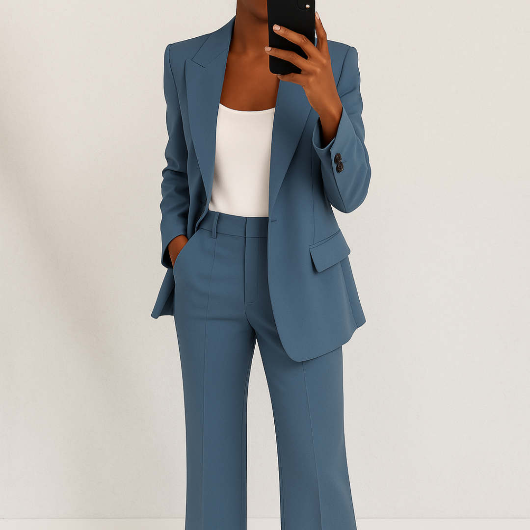 Ensemble deux pièces blazer et pantalon Noor