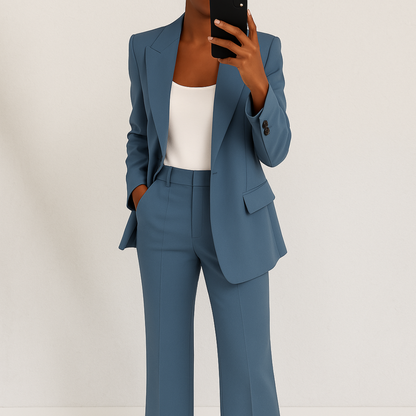 Ensemble deux pièces blazer et pantalon Noor