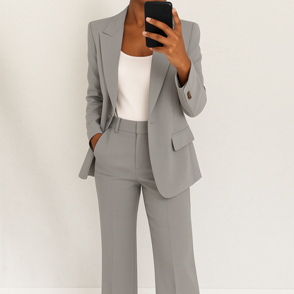 Ensemble deux pièces blazer et pantalon Noor