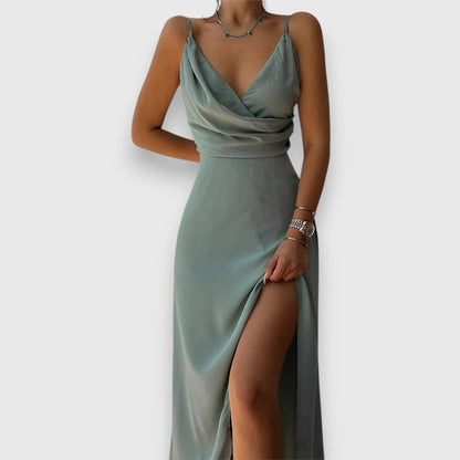 Robe longue élégante avec fente Chloé