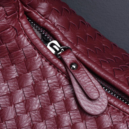 Grand sac à bandoulière tressé vegan Kate