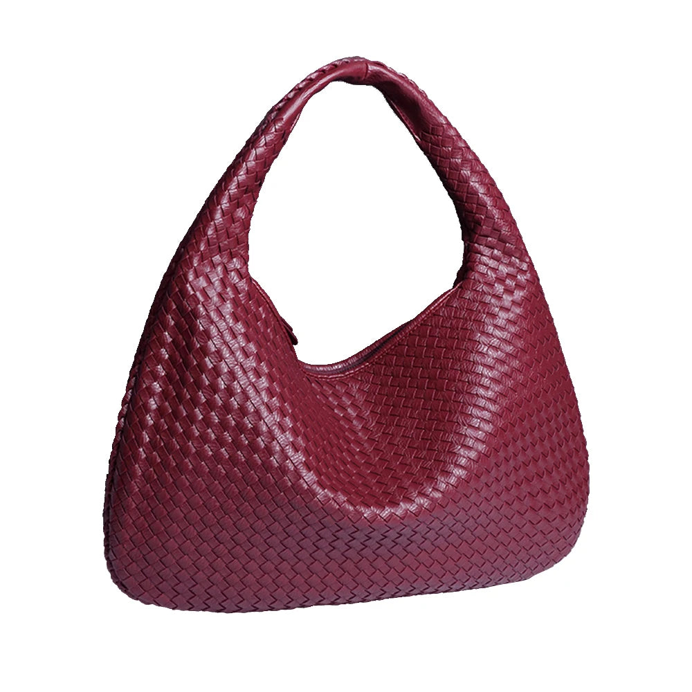 Grand sac à bandoulière tressé vegan Kate