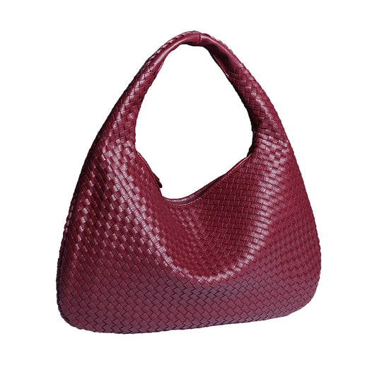 Grand sac à bandoulière tressé vegan Kate
