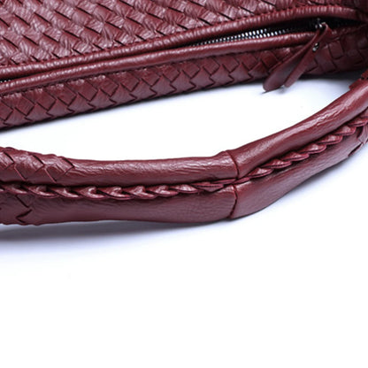 Grand sac à bandoulière tressé vegan Kate