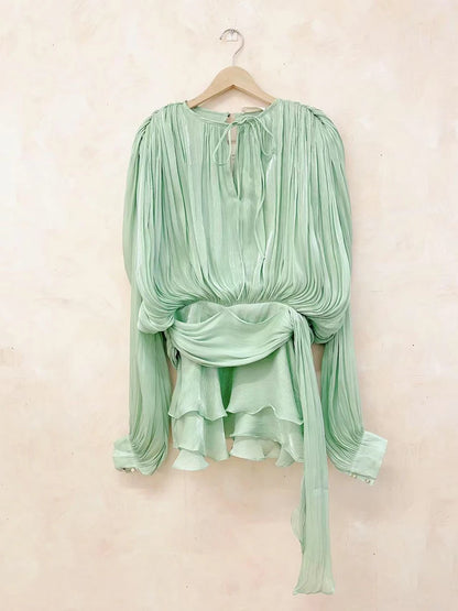 Robe mini élégante à volants Mary Jo