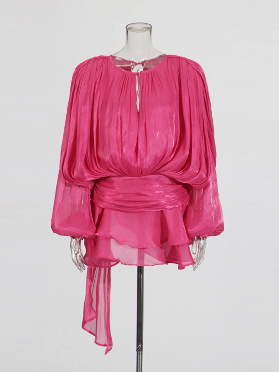 Robe mini élégante à volants Mary Jo