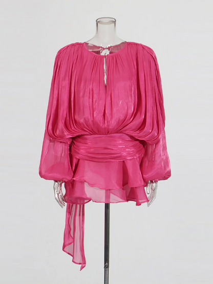 Robe mini élégante à volants Mary Jo