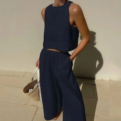 Ensemble en lin sans manches Nola Co-ord 