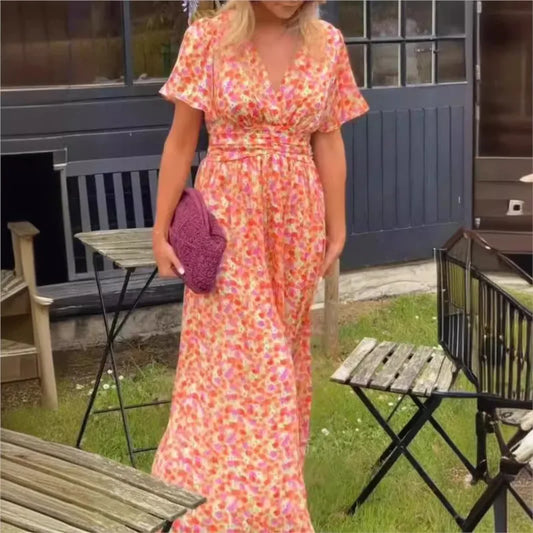 Robe longue colorée Alice