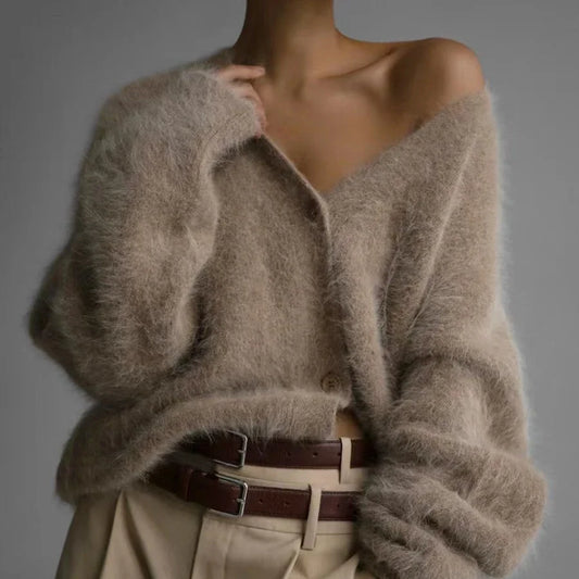 Gilet oversize en mohair Mila