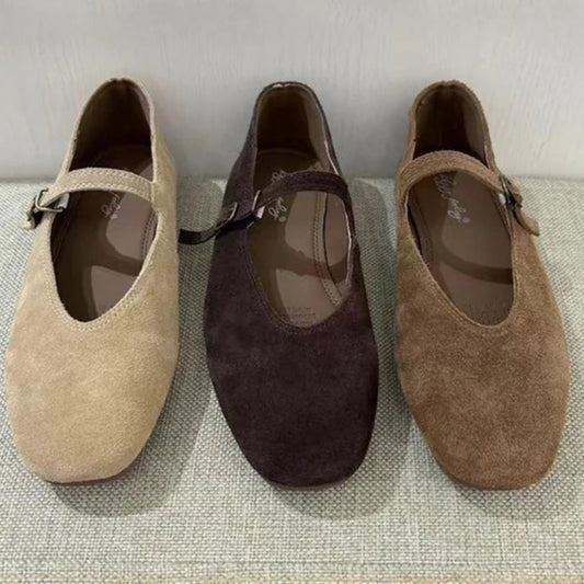 Ballerines en daim Mary Jane