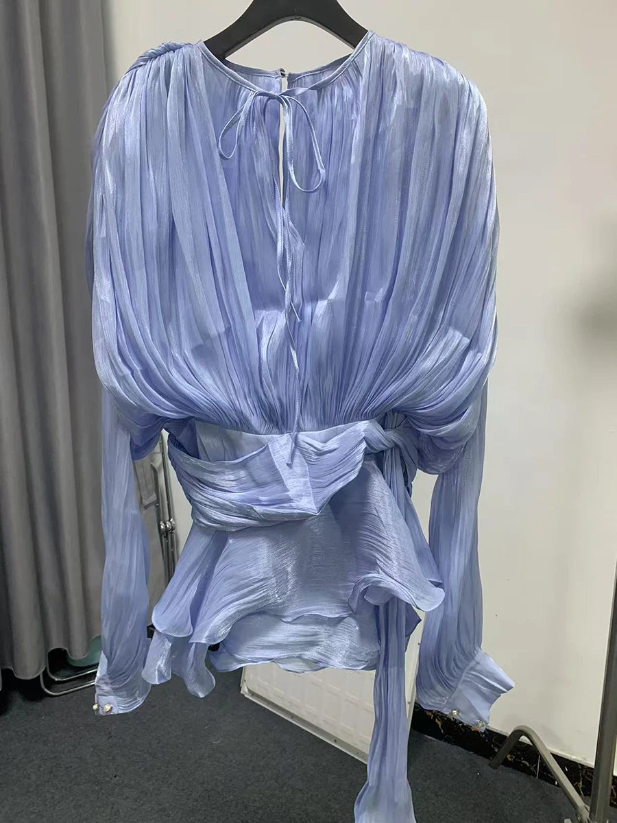 Robe mini élégante à volants Mary Jo