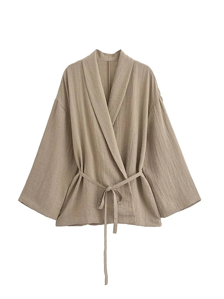 Ensemble kimono en lin Isabeau