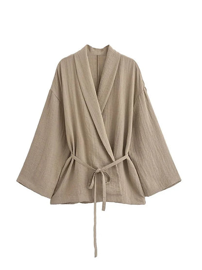 Ensemble kimono en lin Isabeau
