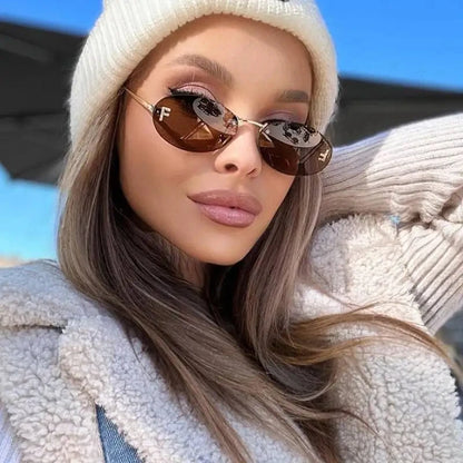 Lunettes de soleil ovales Lilo Luxe