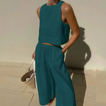 Ensemble en lin sans manches Nola Co-ord 