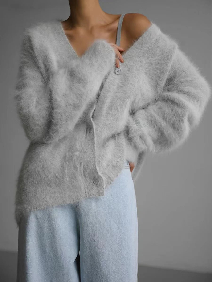 Gilet oversize en mohair Mila