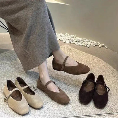 Ballerines en daim Mary Jane
