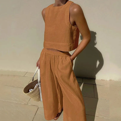 Ensemble en lin sans manches Nola Co-ord 