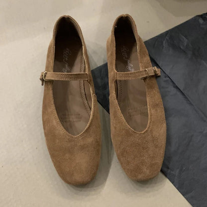 Ballerines en daim Mary Jane