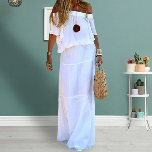 Robe longue à volants Ivy 