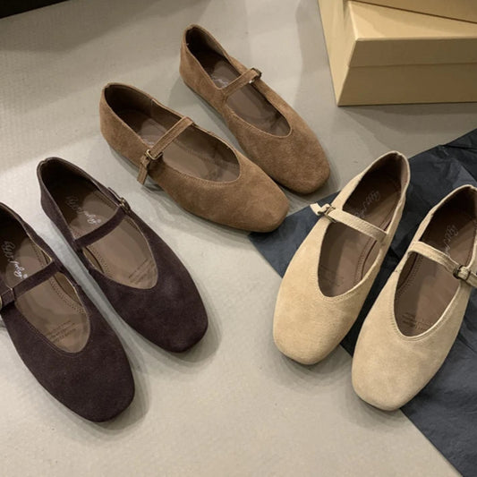 Ballerines en daim Mary Jane