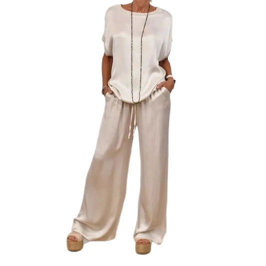 Ensemble élégant en satin Noémie 
