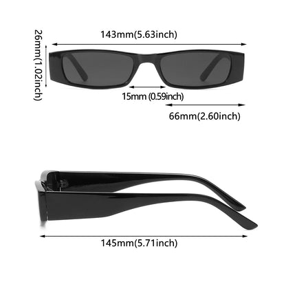 Lunettes de soleil rectangulaires Alexia Small, tendance été