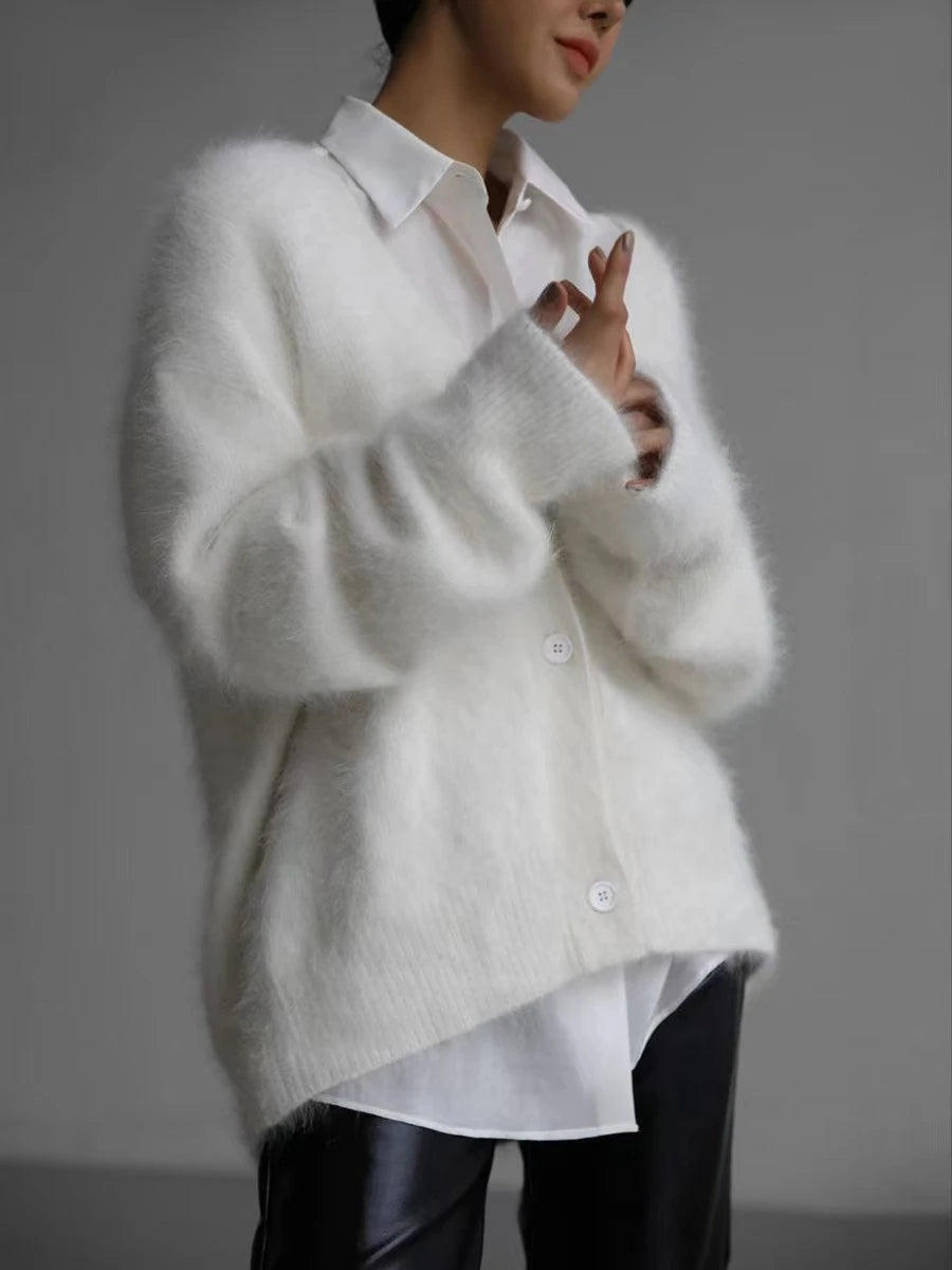 Gilet oversize en mohair Mila