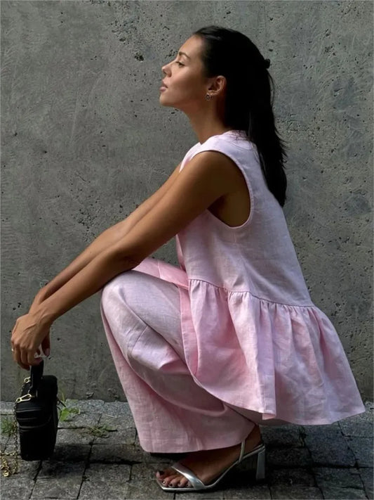 Ensemble d'été en lin coordonné Solea