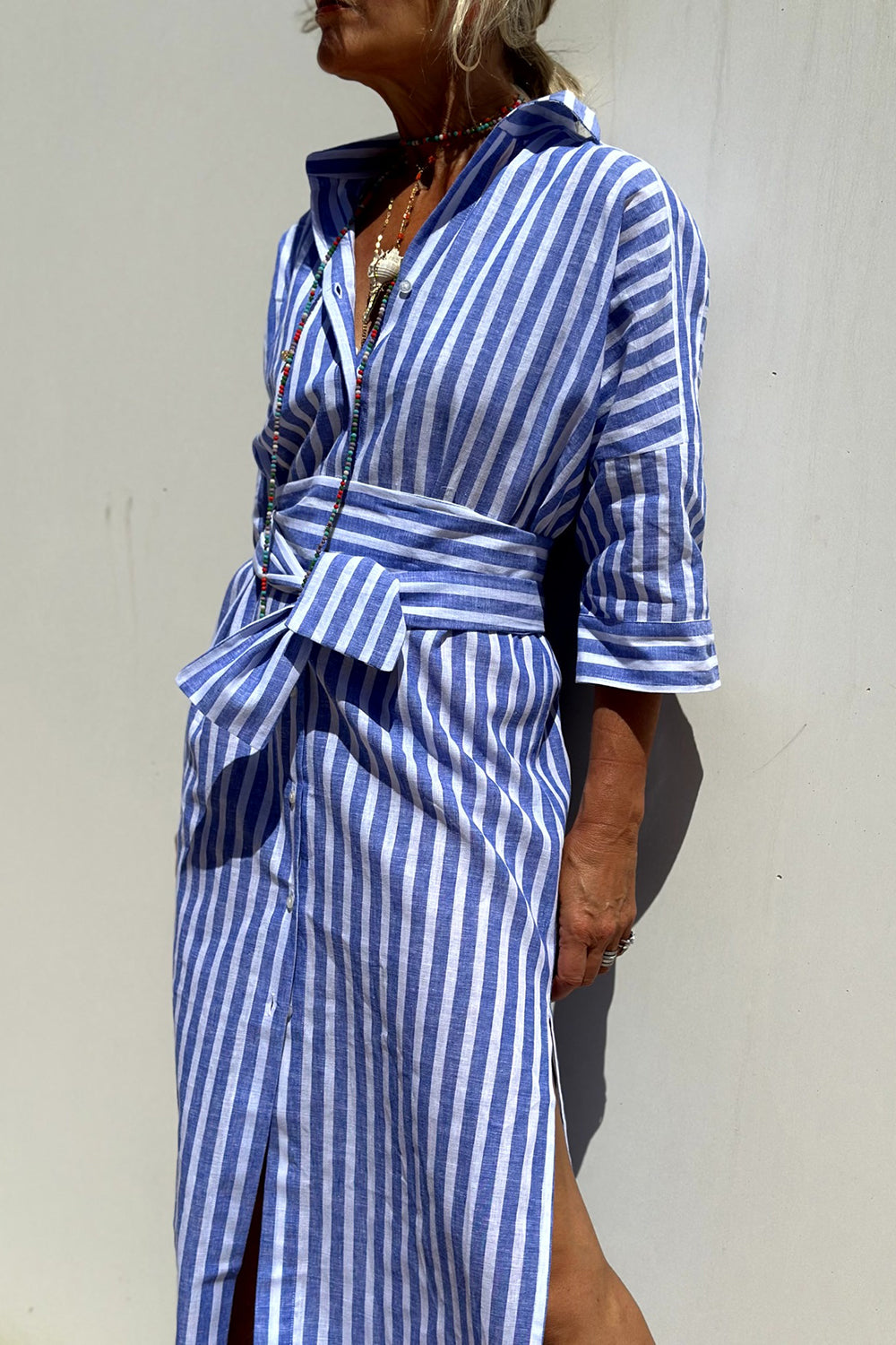 Robe chemise longue rayée Livia 