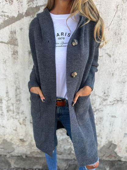 Tara - Le cardigan long incontournable: confort, chaleur & élégance